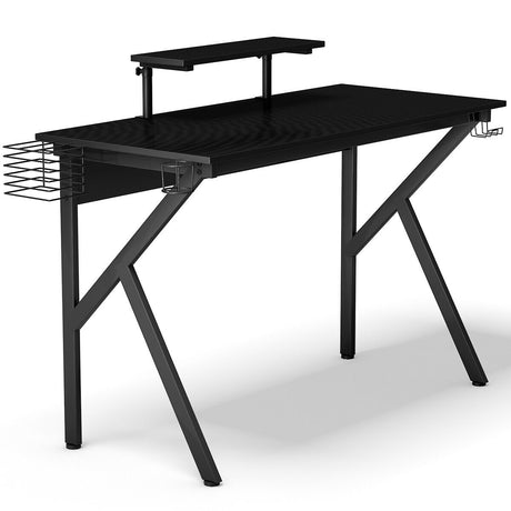 120 x 55 cm Black Gaming Desk for Home Office Workstation