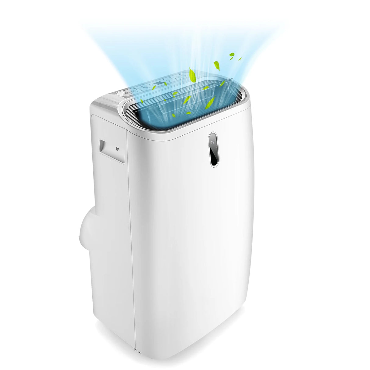 14000 BTU 4-in-1 Portable Air Conditioner with Remote Control and Sleep Mode-White
