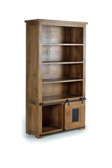Giner and Colomer - Industrial Mango Wood Display Cabinet With 1 Sliding Door & 2 Drawers
