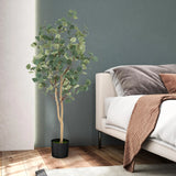 140 cm Artificial Eucalyptus Tree with Adjustable Branches