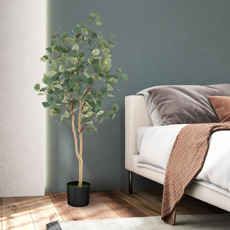 140 cm Artificial Eucalyptus Tree with Adjustable Branches