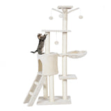 56 Inch Condo Scratching Posts Ladder Cat Play Tree