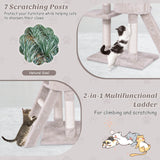 56 Inch Condo Scratching Posts Ladder Cat Play Tree
