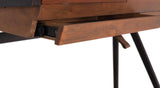 Giner and Colomer - Solid Mango Wood Desk With 2 Drawers & Metal Legs