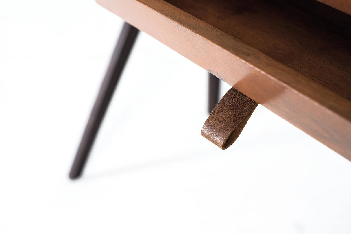 Giner and Colomer - Solid Mango Wood Desk With 2 Drawers & Metal Legs