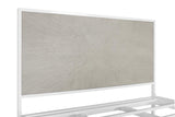 Giner and Colomer - 150 x 200 cm Metal & Resin Bed In White & Beige