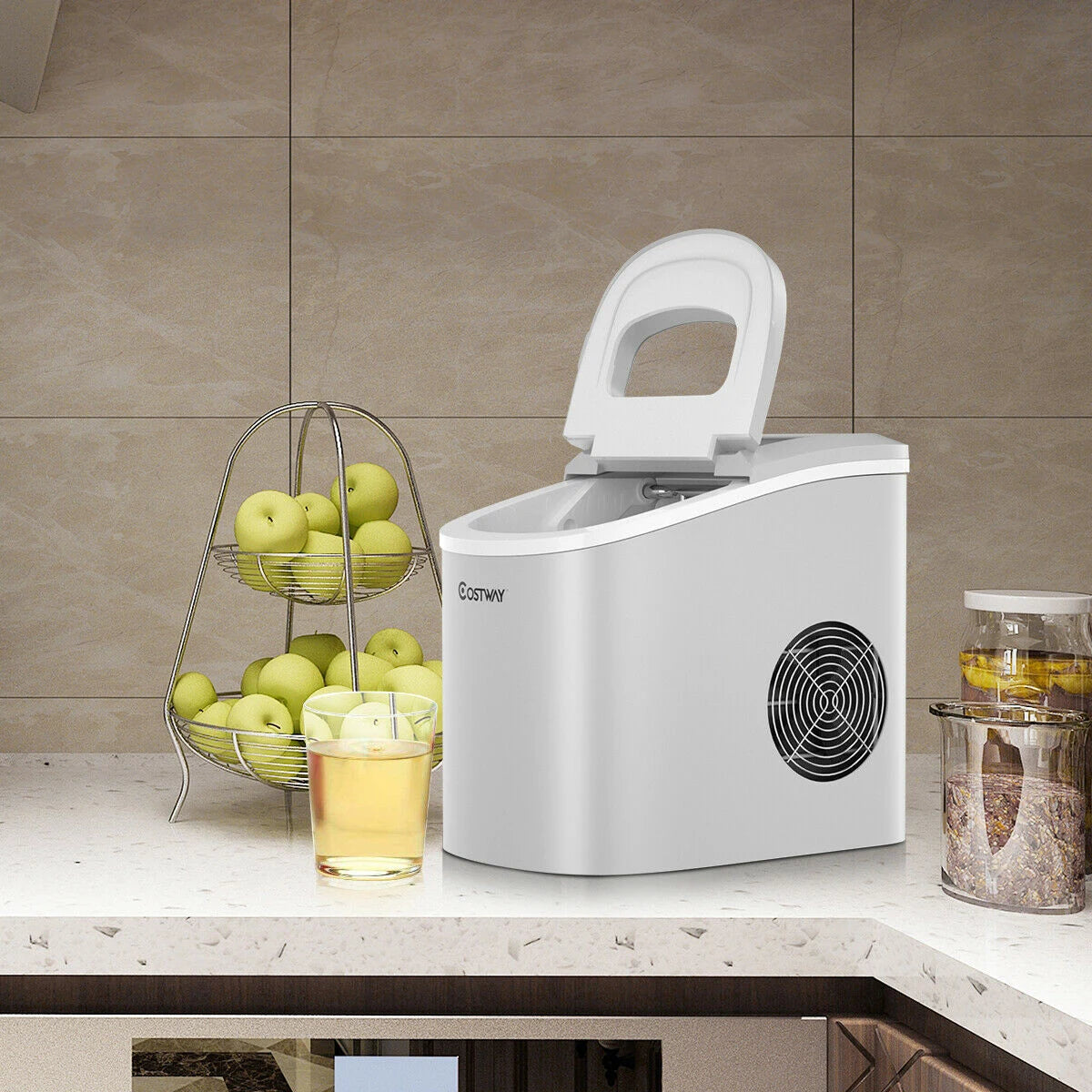 2.2ltr Automatic Electric Ice Cube Maker-Silver