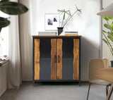 Giner and Colomer - Industrial 2-Door Sideboard In Mango Wood & Metal