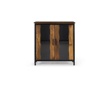 Giner and Colomer - Industrial 2-Door Sideboard In Mango Wood & Metal