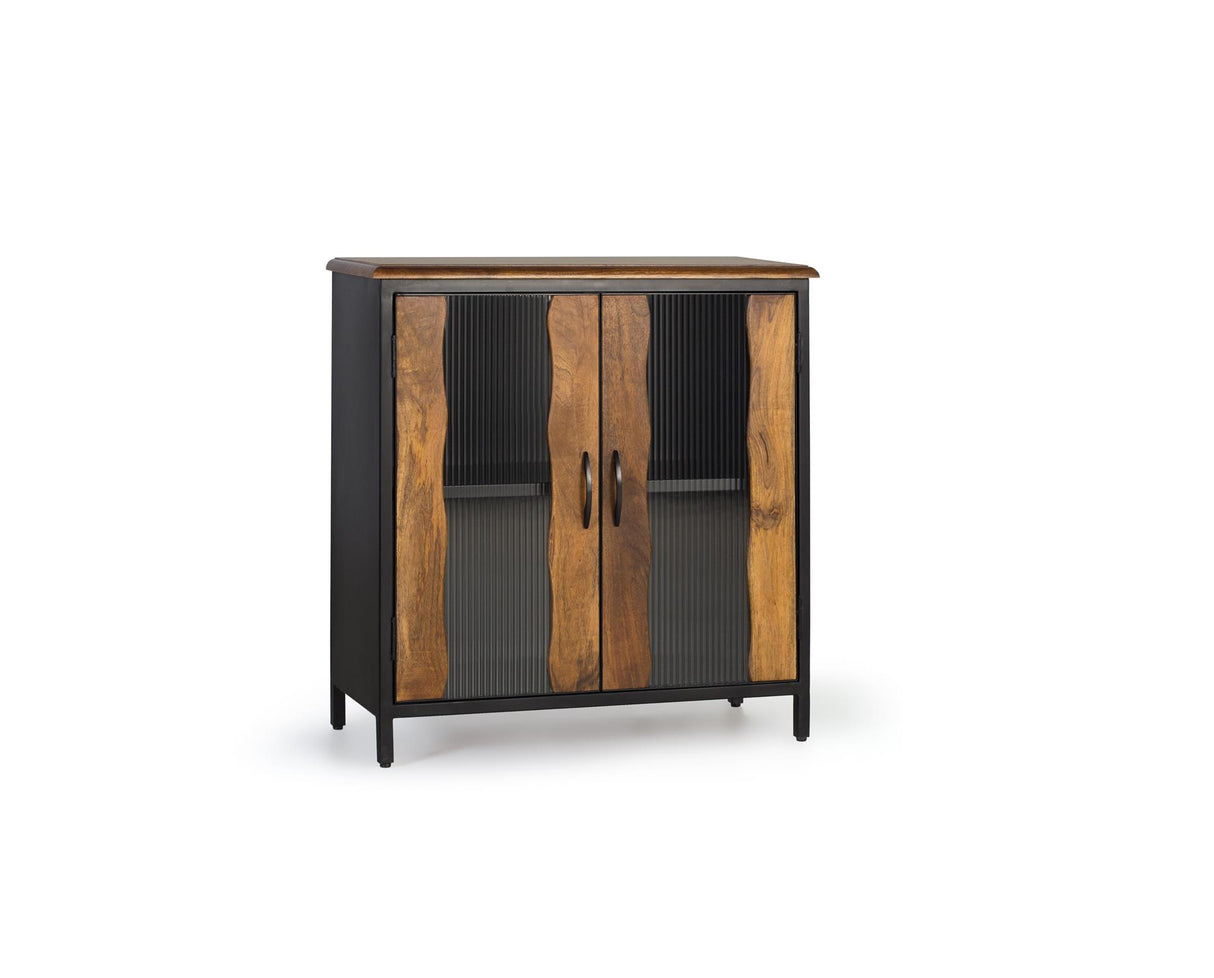 Giner and Colomer - Industrial 2-Door Sideboard In Mango Wood & Metal