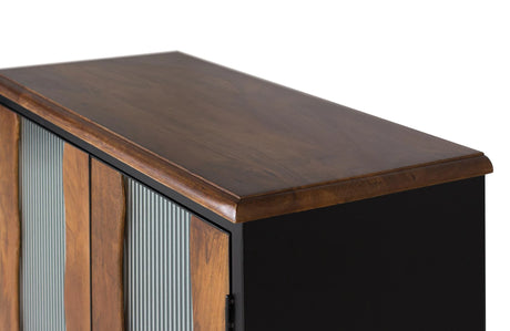 Giner and Colomer - Industrial 2-Door Sideboard In Mango Wood & Metal