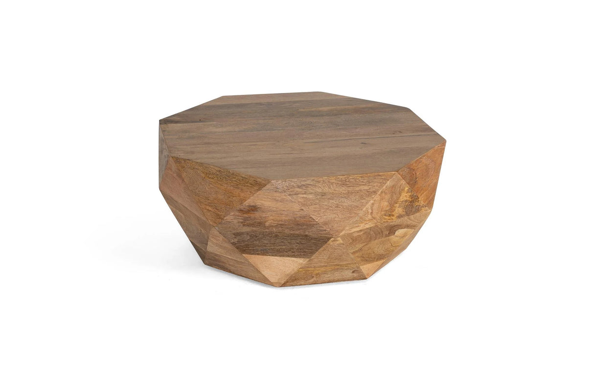 Giner and Colomer - Solid Mango Wood Coffee Table In Natural Finish