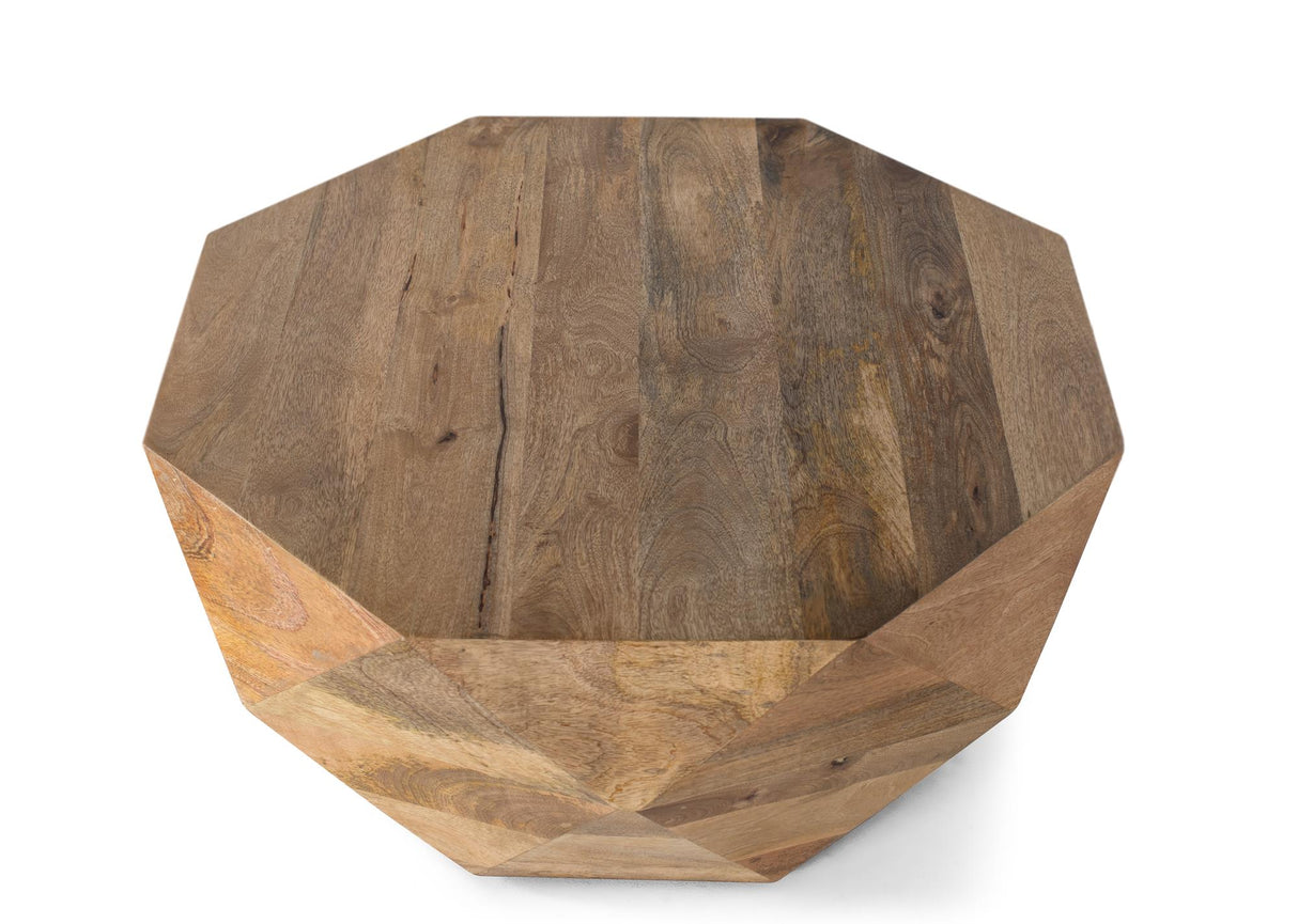 Giner and Colomer - Solid Mango Wood Coffee Table In Natural Finish