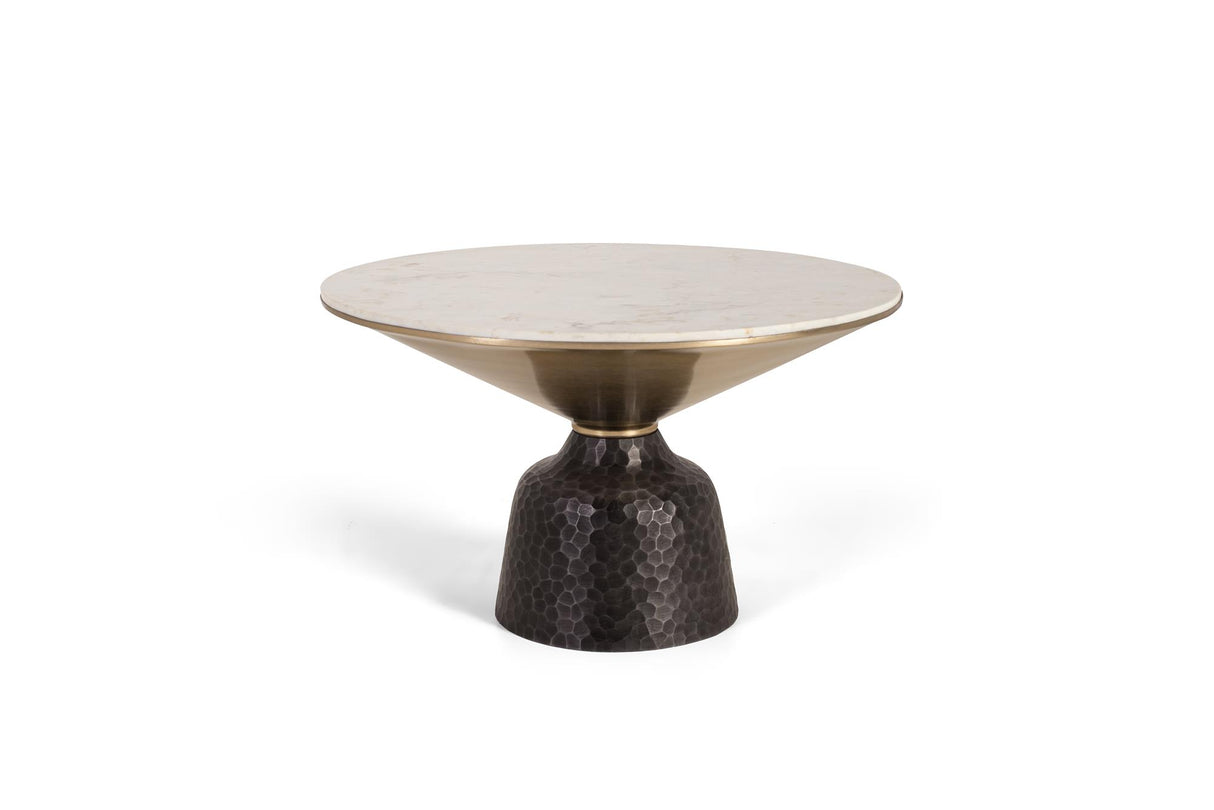 Giner and Colomer - Coffee Table With Marble Top & Metal Base