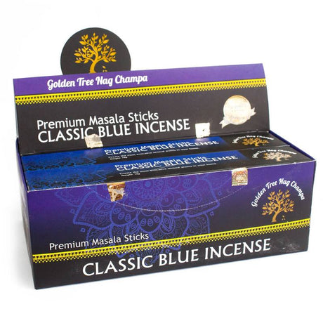 Golden Tree Nag Champa Incense - Classic Blue