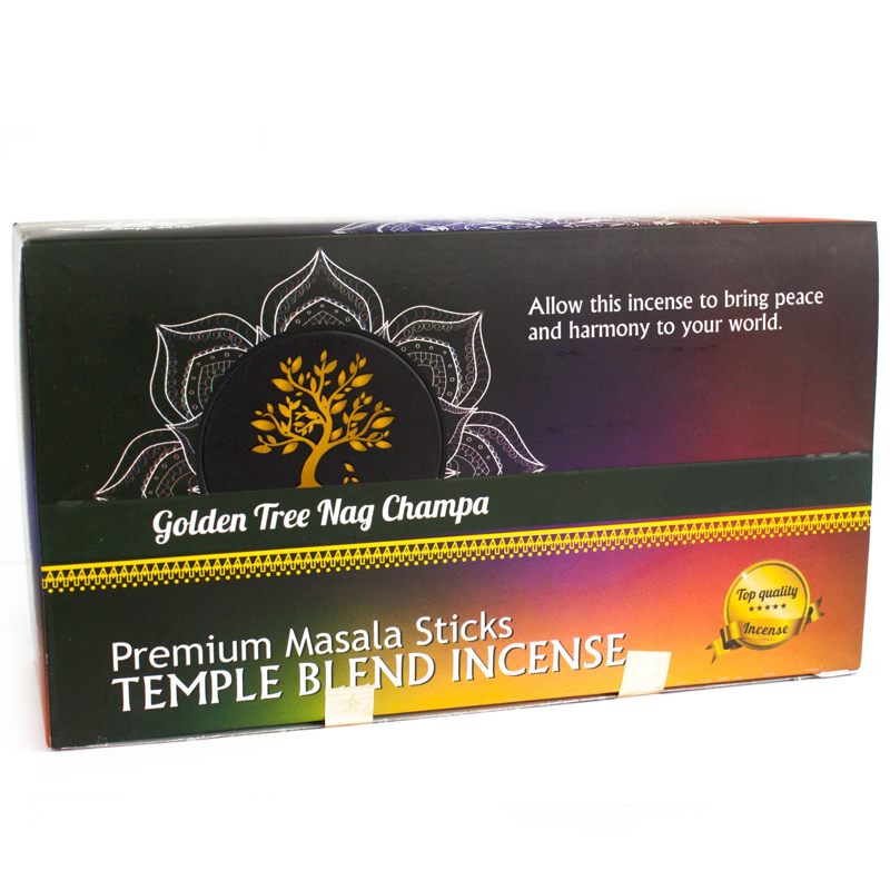 Golden Tree Nag Champa Incense - Temple Blend