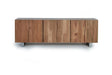 Giner and Colomer - 6-Door Acacia Wood Sideboard With Metal Legs