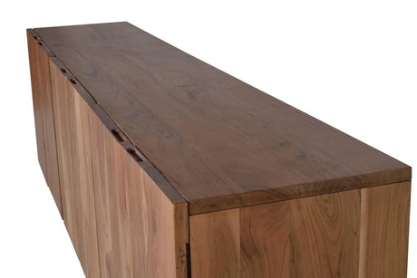 Giner and Colomer - 6-Door Acacia Wood Sideboard With Metal Legs