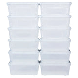 12 Pack 156 Quart Latch Stack Storage Tubs Box