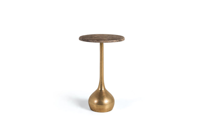 Giner and Colomer - Side Table With Marble Top & Metal Base