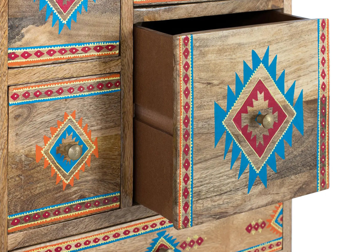 Giner and Colomer - Hand-Painted Mango Wood Drawer Table