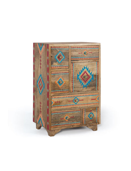 Giner and Colomer - Hand-Painted Mango Wood Drawer Table