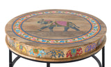 Giner and Colomer - Mango Wood & Metal Coffee Table