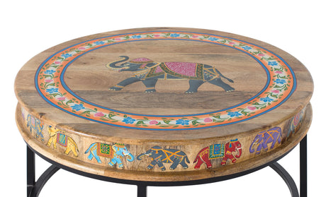 Giner and Colomer - Mango Wood & Metal Coffee Table