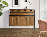 Giner and Colomer - Teak & Mango Wood Sideboard With 8 Drawers & 3 Doors