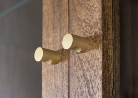 Giner and Colomer - Mango Wood & Metal Showcase With 2 Glass Doors & 2 Wooden Doors