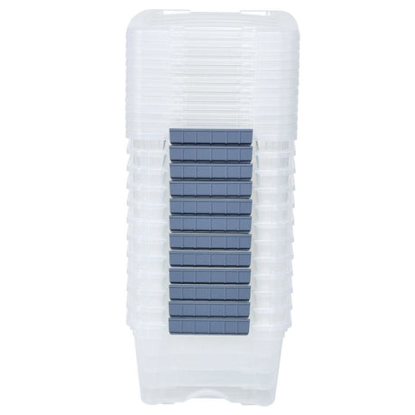 12 Pack 156 Quart Latch Stack Storage Tubs Box