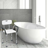 6 Adjustable Height Safety Bathtub Shower Chair with 330lbs Large Weight Capacity