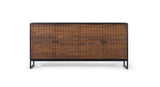 Giner and Colomer - 4-Door Rosewood & Mango Wood Sideboard With Metal Base