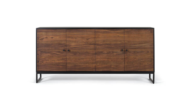 Giner and Colomer - 4-Door Rosewood & Mango Wood Sideboard With Metal Base