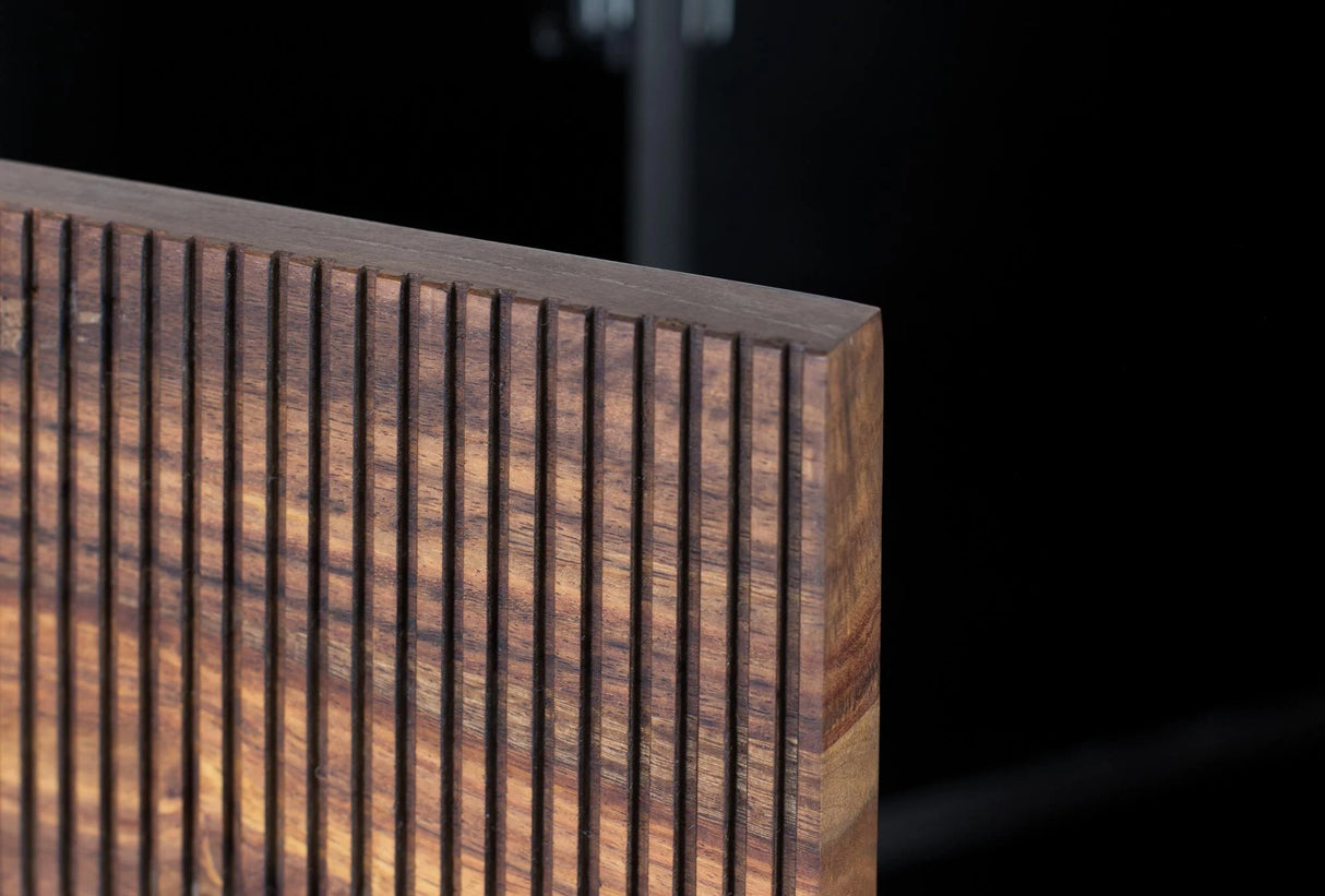 Giner and Colomer - 4-Door Rosewood & Mango Wood Sideboard With Metal Base