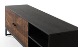 Giner and Colomer - Rosewood & Mango Wood TV Cabinet With 2 Doors & 2 Holes