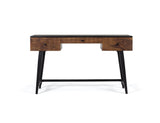 Giner and Colomer - Rosewood & Mango Wood Drawer Desk With Metal Base