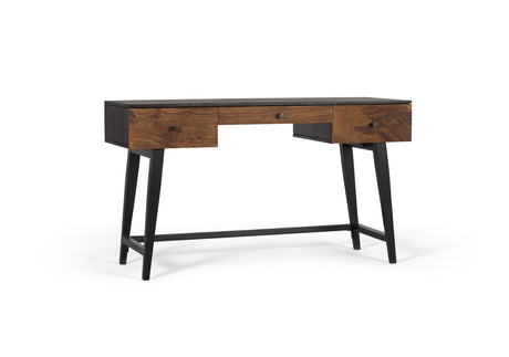 Giner and Colomer - Rosewood & Mango Wood Drawer Desk With Metal Base