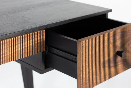 Giner and Colomer - Rosewood & Mango Wood Drawer Desk With Metal Base