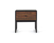 Giner and Colomer - 1-Drawer Table In Rosewood & Mango Wood, Metal Base