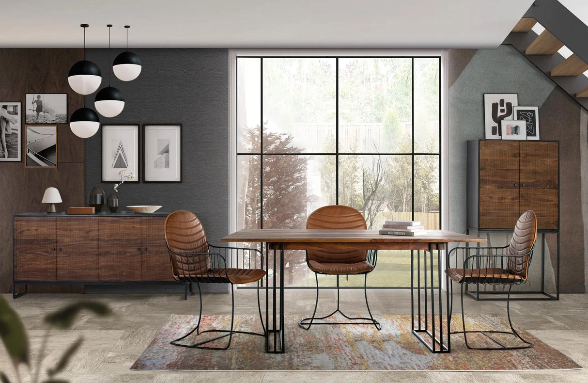 Giner and Colomer - Rosewood Dining Table With Metal Base