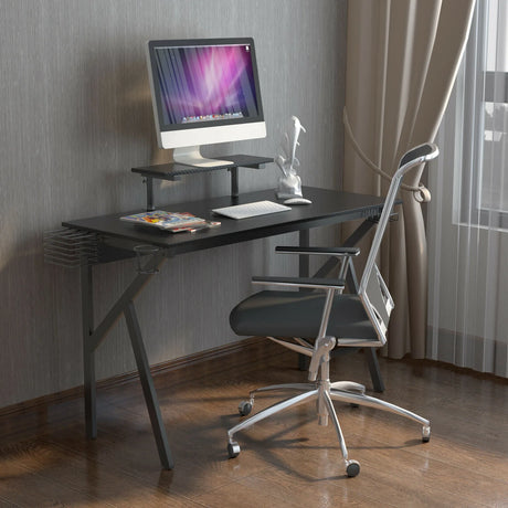 120 x 55 cm Black Gaming Desk for Home Office Workstation