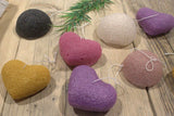 Konjac Heart Sponge - Rose