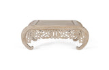 Giner and Colomer - Whitewashed Hand-Carved Mango Wood Coffee Table