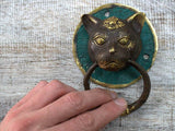 Brass Door Knocker - Tiger Head