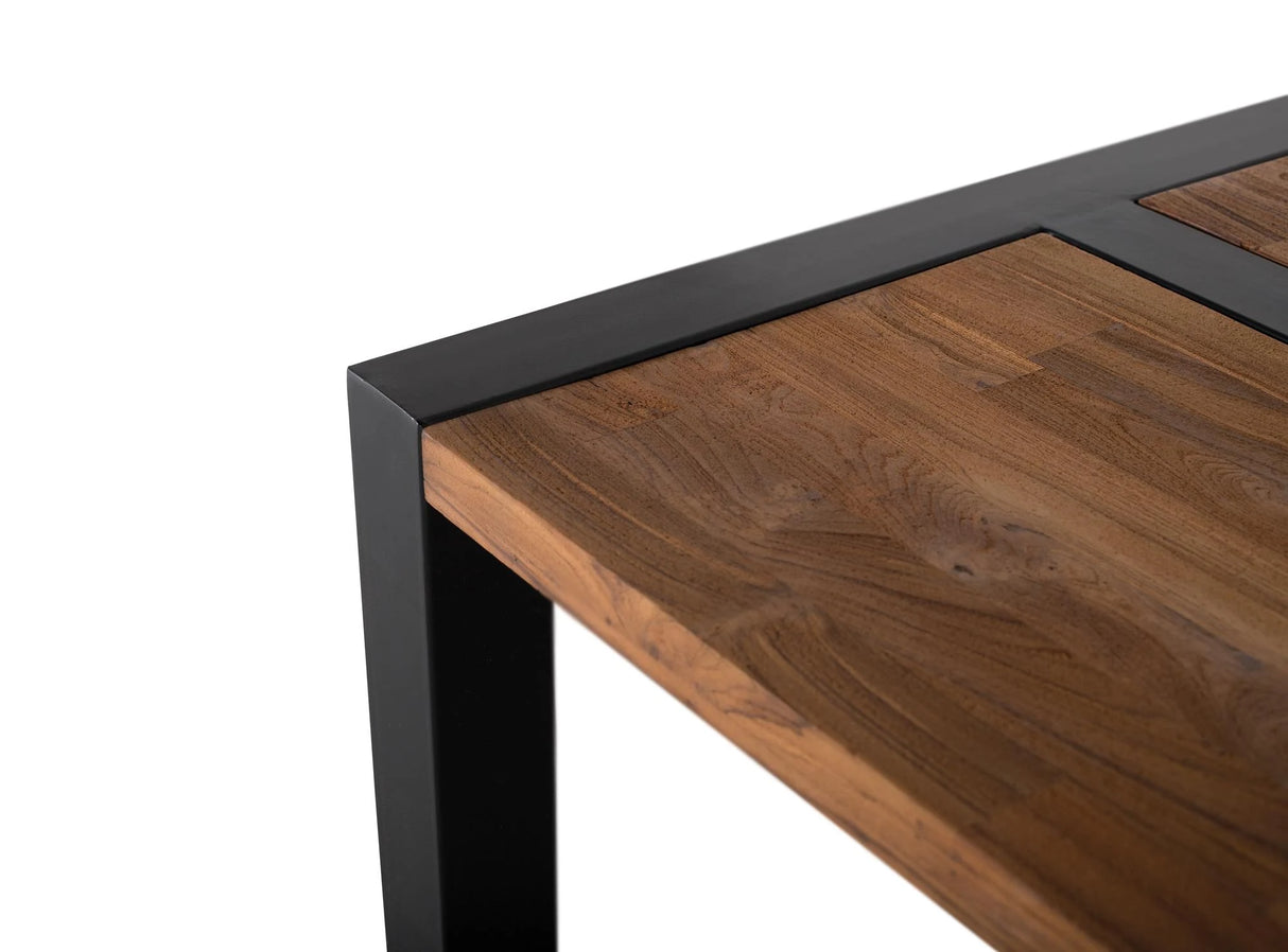 Giner and Colomer - Teak Wood & Metal Coffee Table With Non-Slip Pads