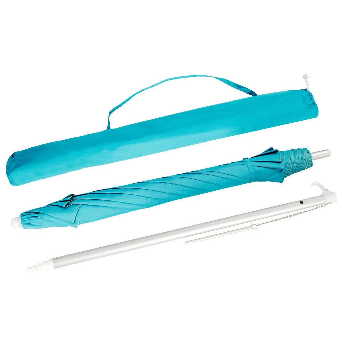2m Sun Umbrella - Tilts with UPF 50+ Protection-Blue