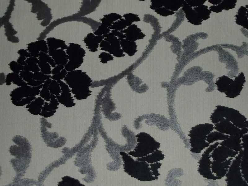 Eleganza Large Floral Charcoal / SR17305 (Per Metre)