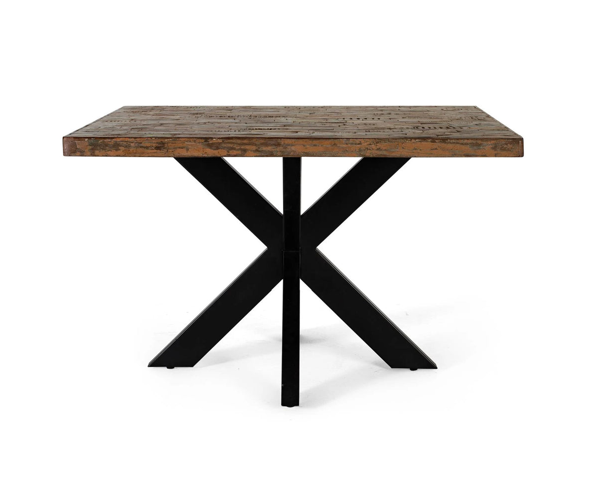 Giner and Colomer - Recycled Wood & Metal Dining Table