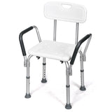 6 Adjustable Height Safety Bathtub Shower Chair with 330lbs Large Weight Capacity